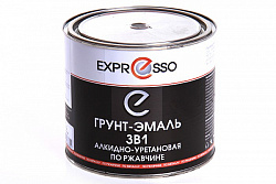 EXPRESSO Грунт-эмаль алкидно-уретан, 3 в 1 серая  RAL7040(0,9кг)