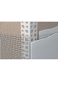 Профиль угловой ПВХ с армирующей сеткой Fasad Pro 2,5м,  10*15см